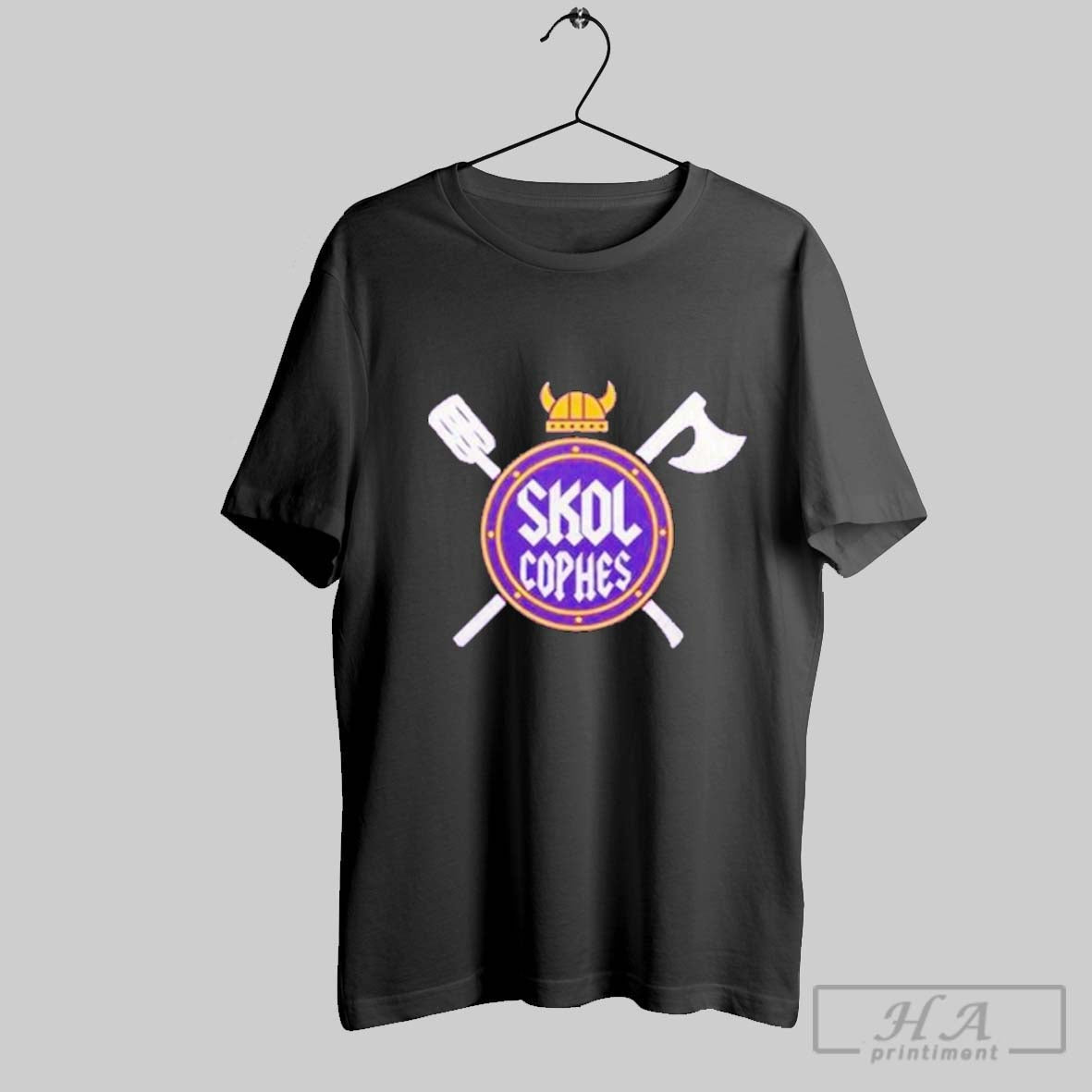 Original Minnesota Vikings Skol Cophes Logo - Adult & Kids T-Shirts, Sweatshirts & Hoodies apparel design preview 1