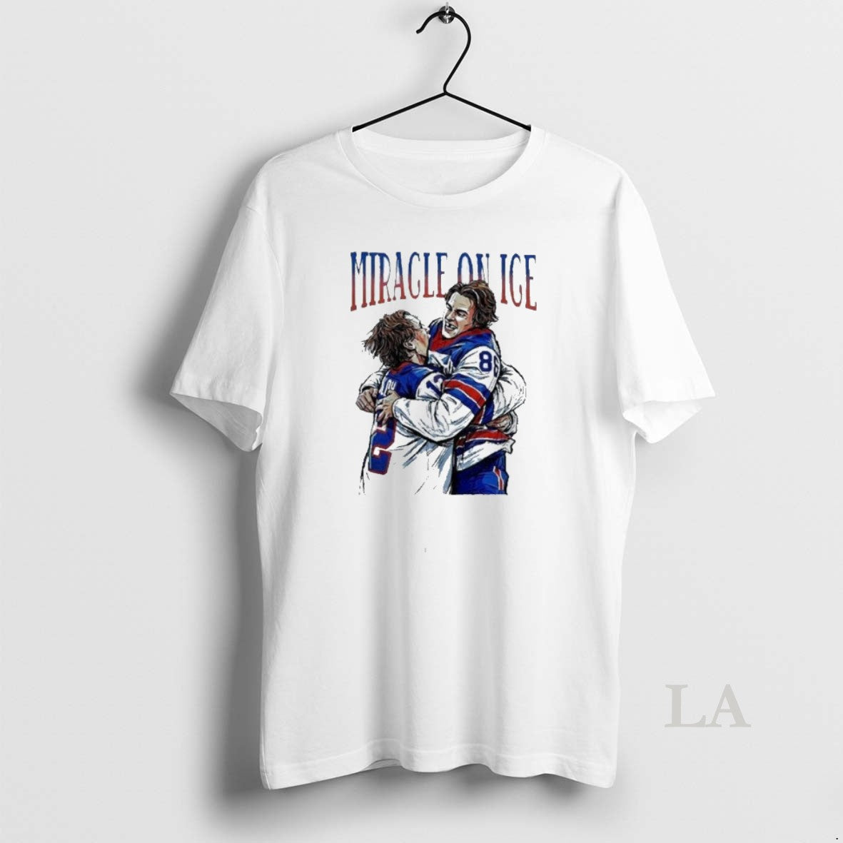 Original Miracle On Ice Jack Hughes Hug Quinn Usa - Adult & Kids T-Shirts, Sweatshirts & Hoodies apparel design preview 1