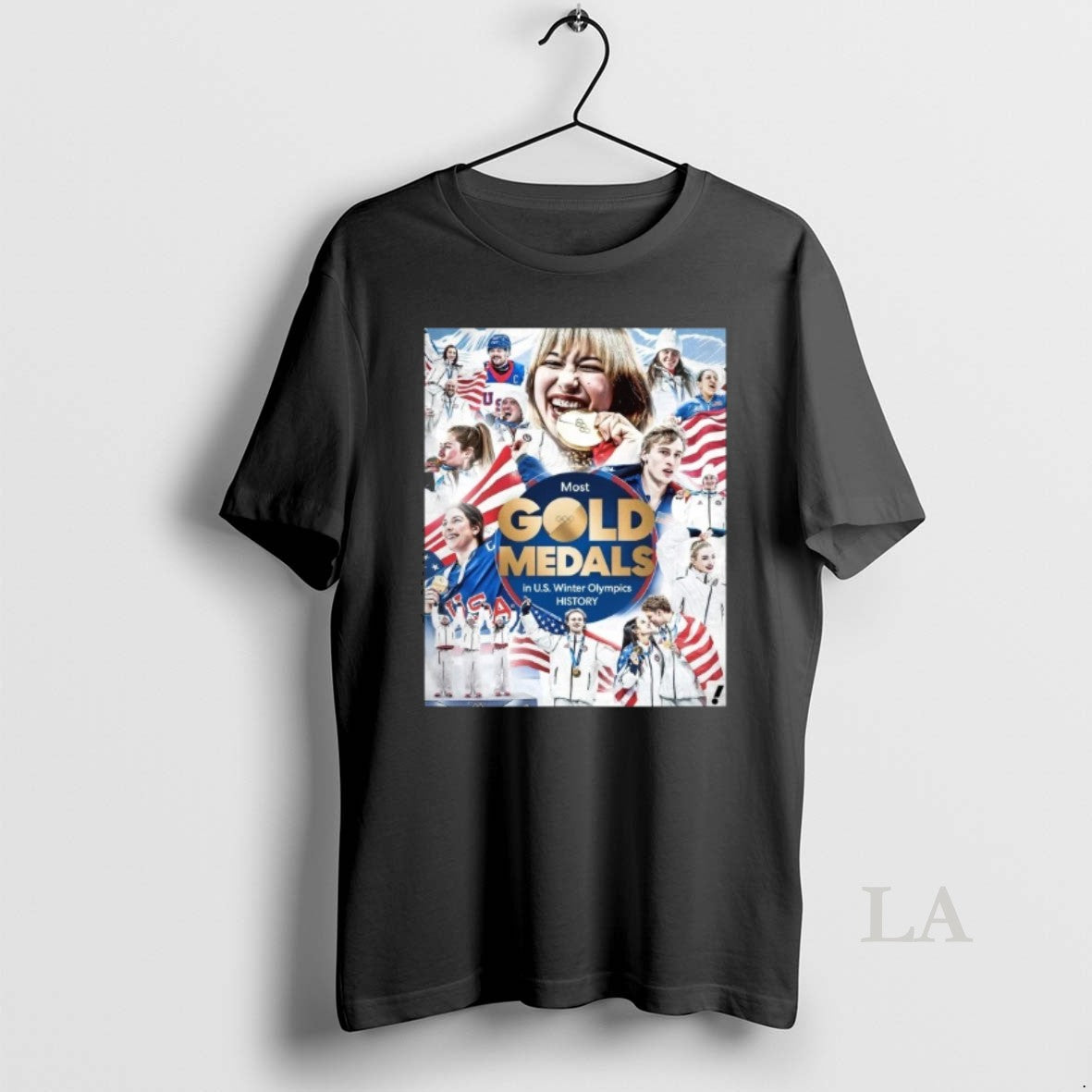 Original Most Gold Medals In Us Winter Olympics - Adult & Kids T-Shirts, Sweatshirts & Hoodies apparel design preview 1