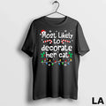 Original Most Likely To Decorate Her Cat Family - Adult & Kids T-Shirts, Sweatshirts & Hoodies apparel design preview 1