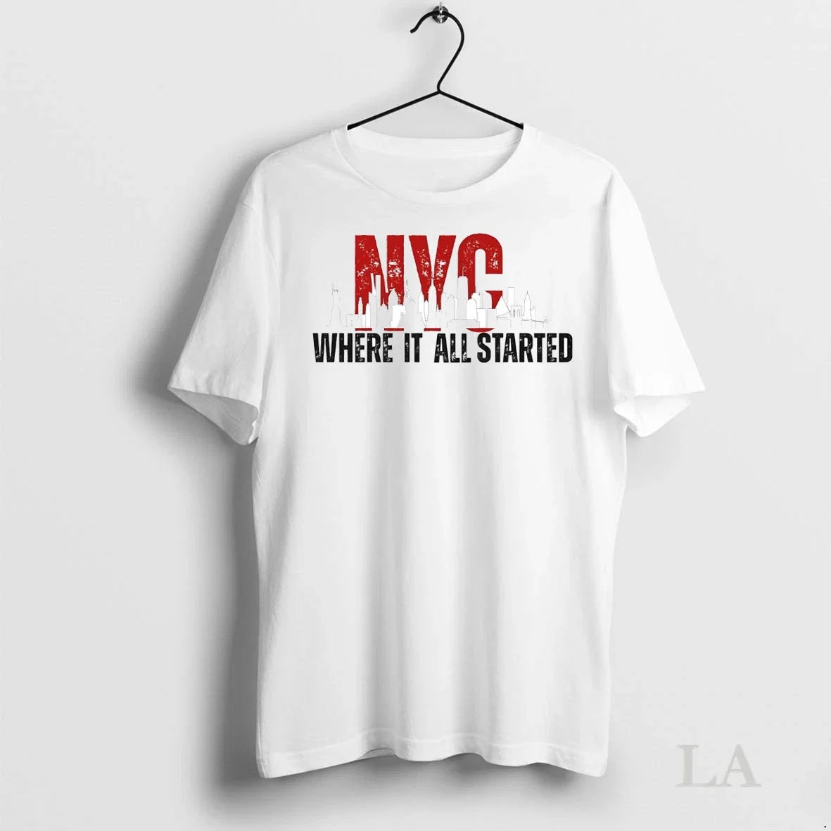 Original Nyc Skyline Where It All Started - Adult & Kids T-Shirts, Sweatshirts & Hoodies apparel design preview 1