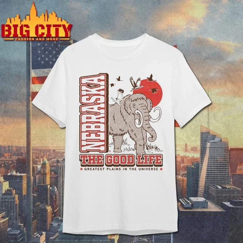 Original Nebraska Mammoth Max the good life greatest - Adult & Kids T-Shirts, Sweatshirts & Hoodies apparel design preview 1