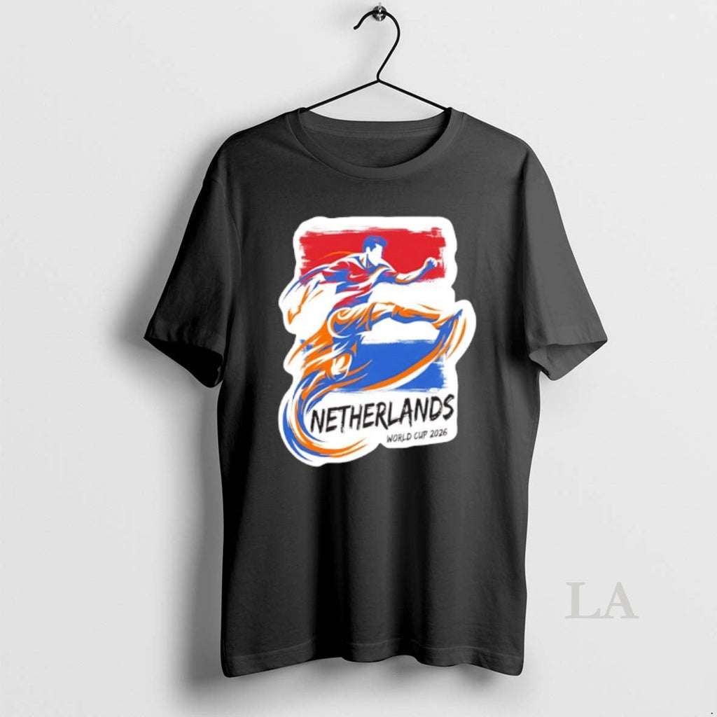 Original Netherlands World Cup 2026 Football Player - Adult & Kids T-Shirts, Sweatshirts & Hoodies apparel design preview 1