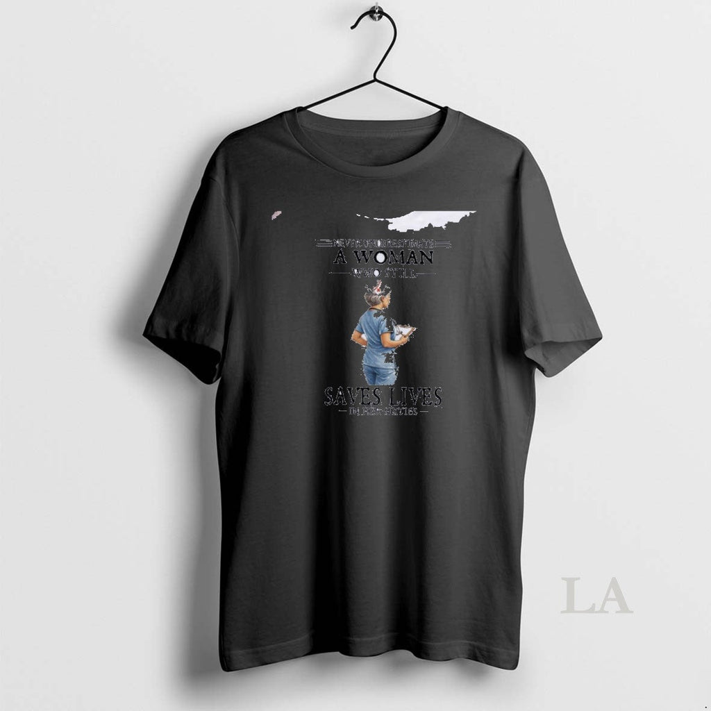 Original Never Underestimate A Woman Who Still Saves - Adult & Kids T-Shirts, Sweatshirts & Hoodies apparel design preview 1