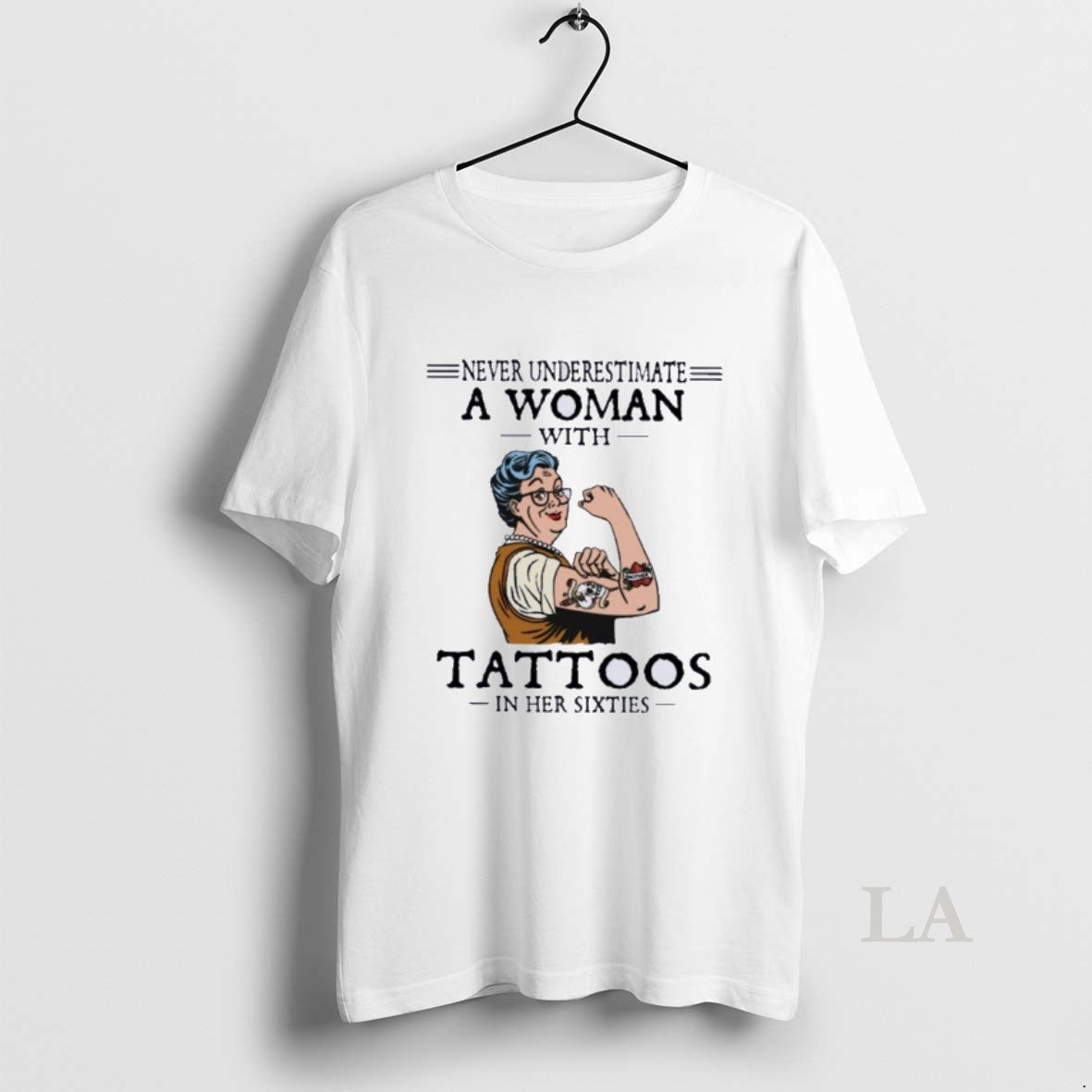 Original Never Underestimate A Woman With Tattoos In - Adult & Kids T-Shirts, Sweatshirts & Hoodies apparel design preview 1