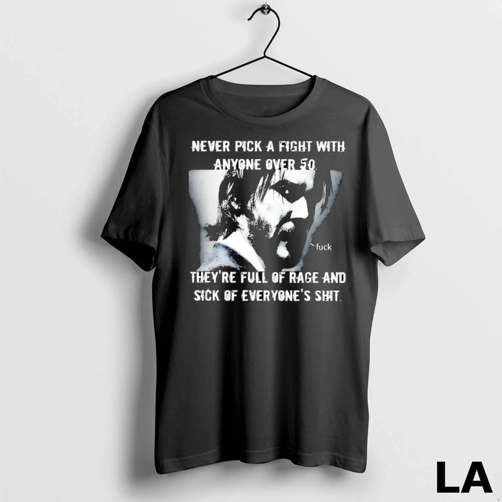 Original Never Pick A Fight With Anyone Over 50 - Adult & Kids T-Shirts, Sweatshirts & Hoodies apparel design preview 1