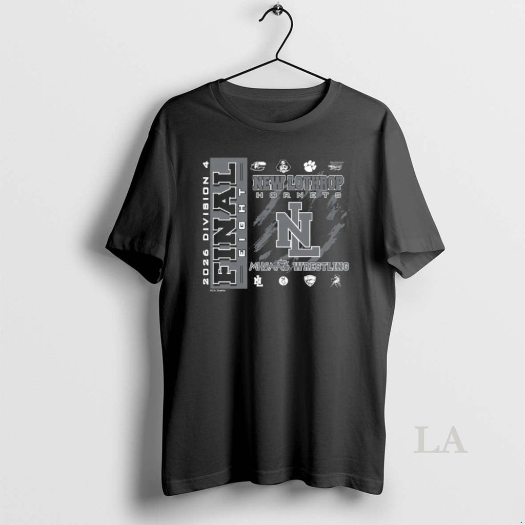 Original New Lothrop Hornets 2026 Mhsaa Team - Adult & Kids T-Shirts, Sweatshirts & Hoodies apparel design preview 1