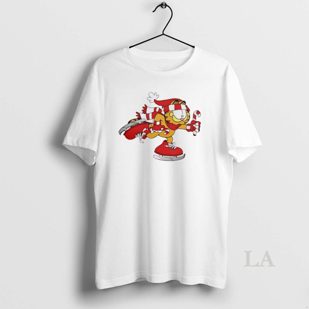 Original Nice Fat Cat Santa Skating - Adult & Kids T-Shirts, Sweatshirts & Hoodies apparel design preview 1