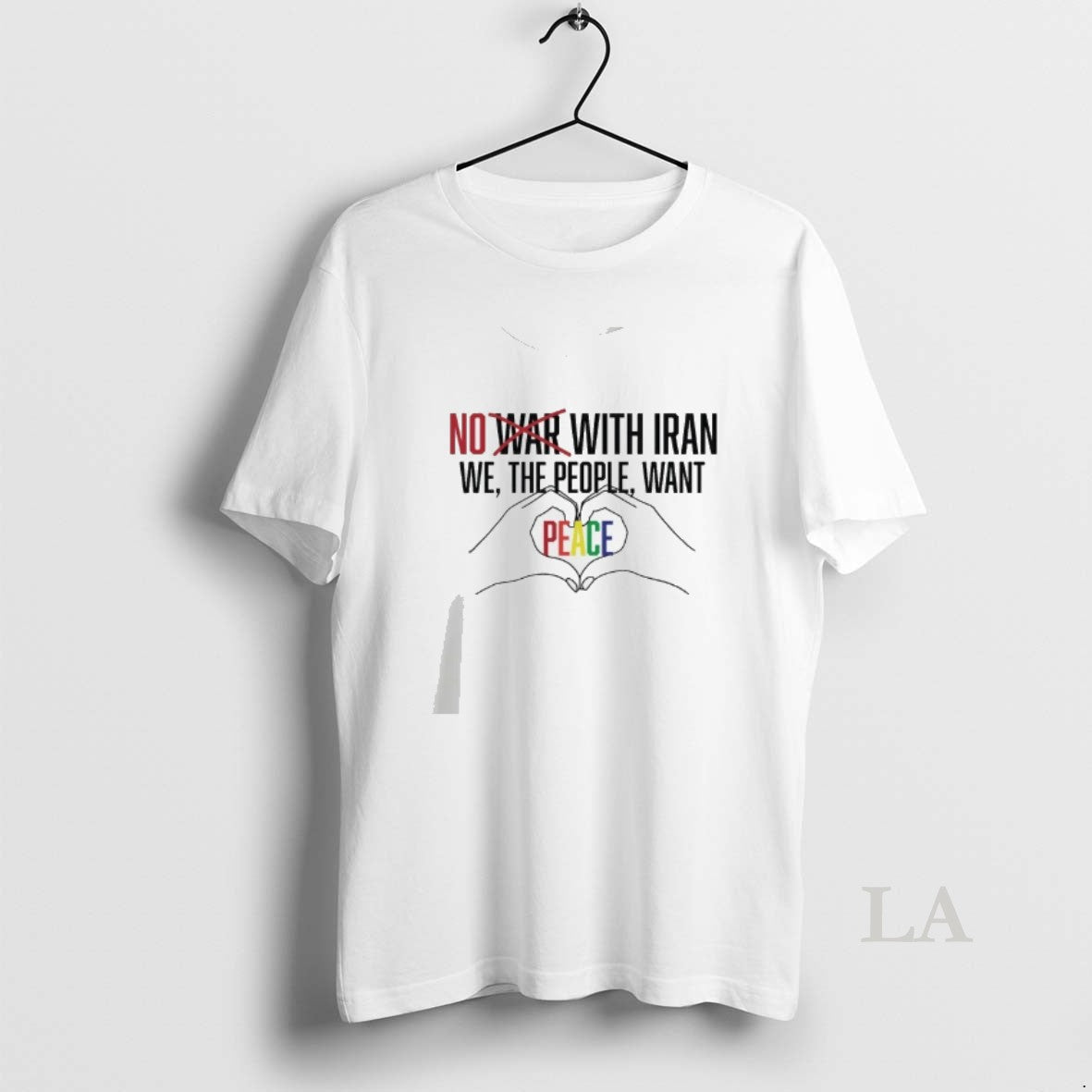 Original No War With Iran We The People Want Peace - Adult & Kids T-Shirts, Sweatshirts & Hoodies apparel design preview 1