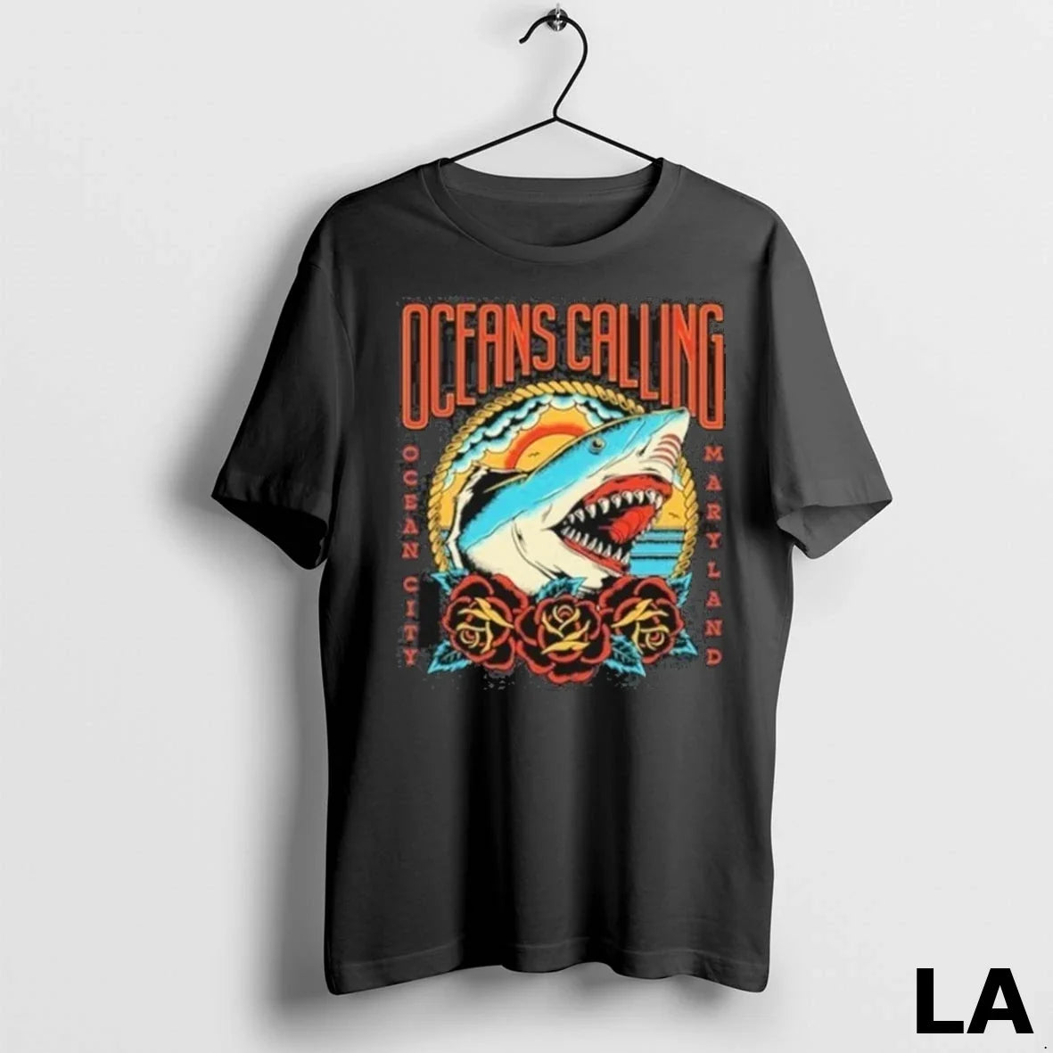 Original Oceans Calling Festival 2025 Shark Lineup - Adult & Kids T-Shirts, Sweatshirts & Hoodies apparel design preview 1
