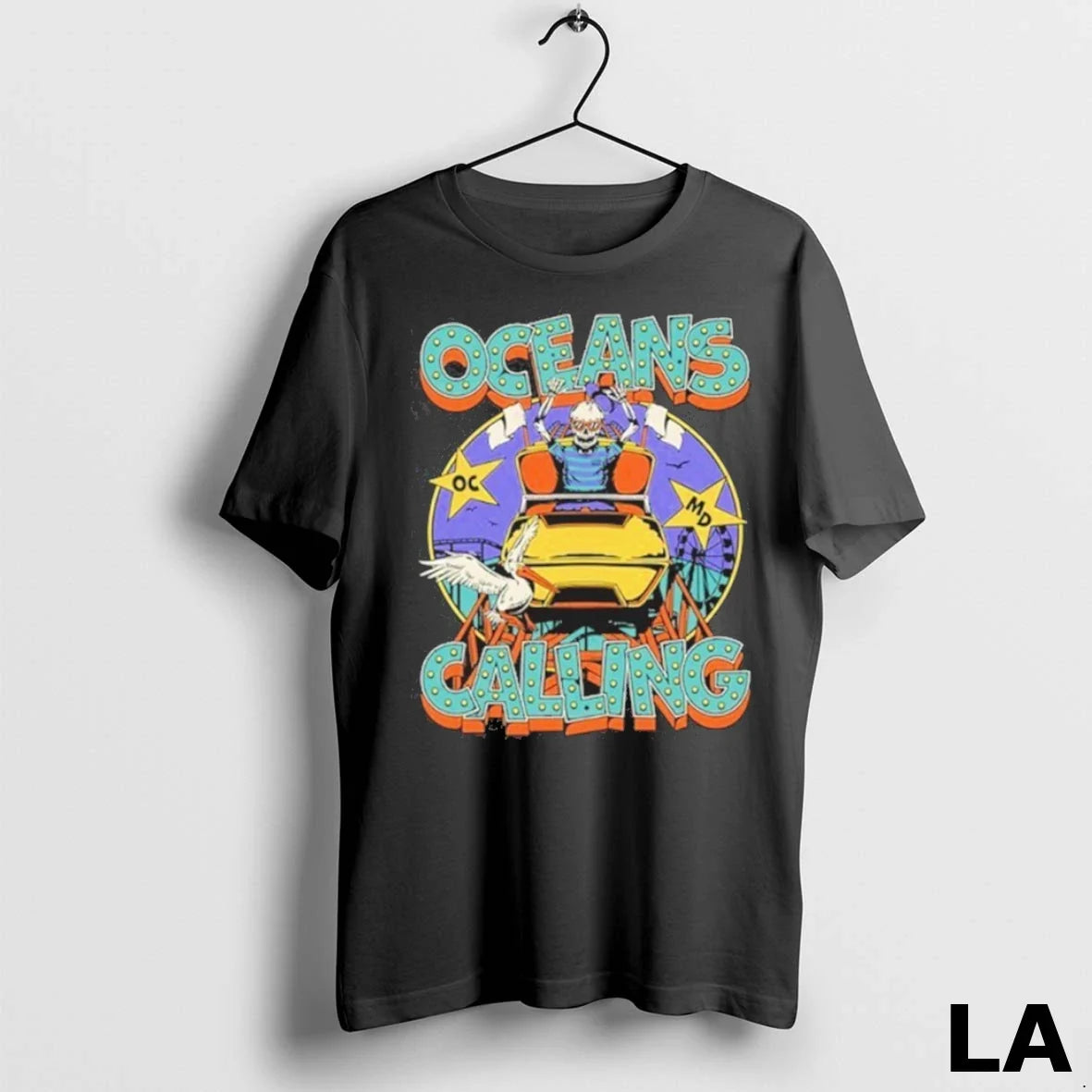 Original Oceans Calling Festival Rollercoaster Lineup - Adult & Kids T-Shirts, Sweatshirts & Hoodies apparel design preview 1