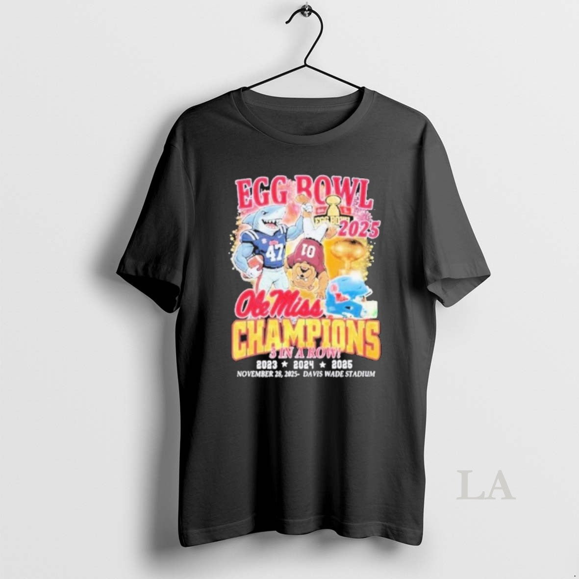Original Ole Miss Mascot Beat Msu 3 Row Egg Bowl - Adult & Kids T-Shirts, Sweatshirts & Hoodies apparel design preview 1