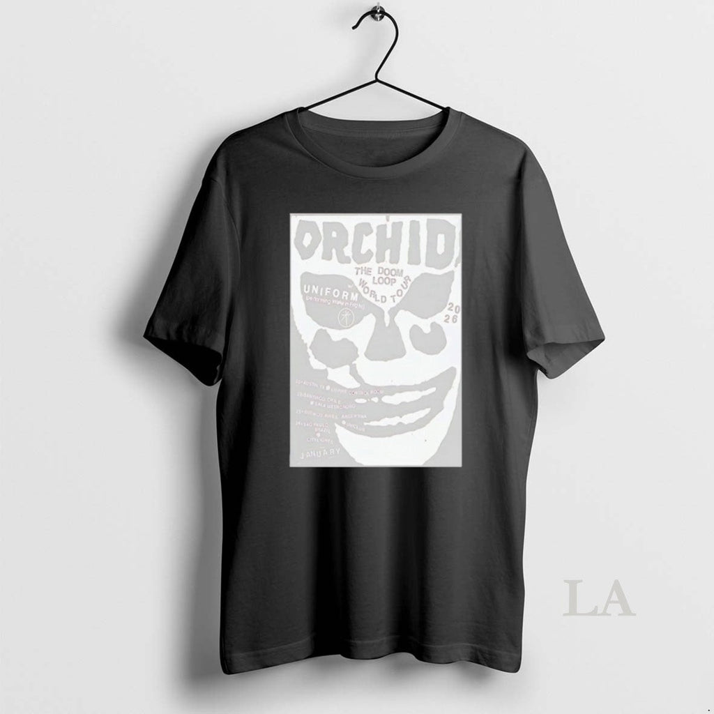 Original Orchid 2026 Doom Loop Tour - Adult & Kids T-Shirts, Sweatshirts & Hoodies apparel design preview 1