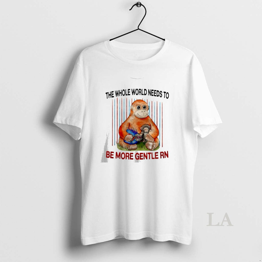 Original Panchi Kun The Whole World Needs To Be More - Adult & Kids T-Shirts, Sweatshirts & Hoodies apparel design preview 1