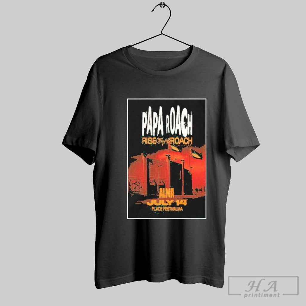 Original Papa Roach Place Festivalma Alma 7 14 25 - Adult & Kids T-Shirts, Sweatshirts & Hoodies apparel design preview 1