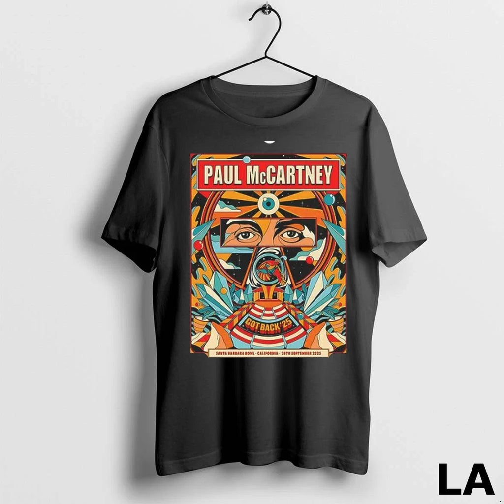 Original Paul Mccartney Got Back 25 Santa Barbara - Adult & Kids T-Shirts, Sweatshirts & Hoodies apparel design preview 1