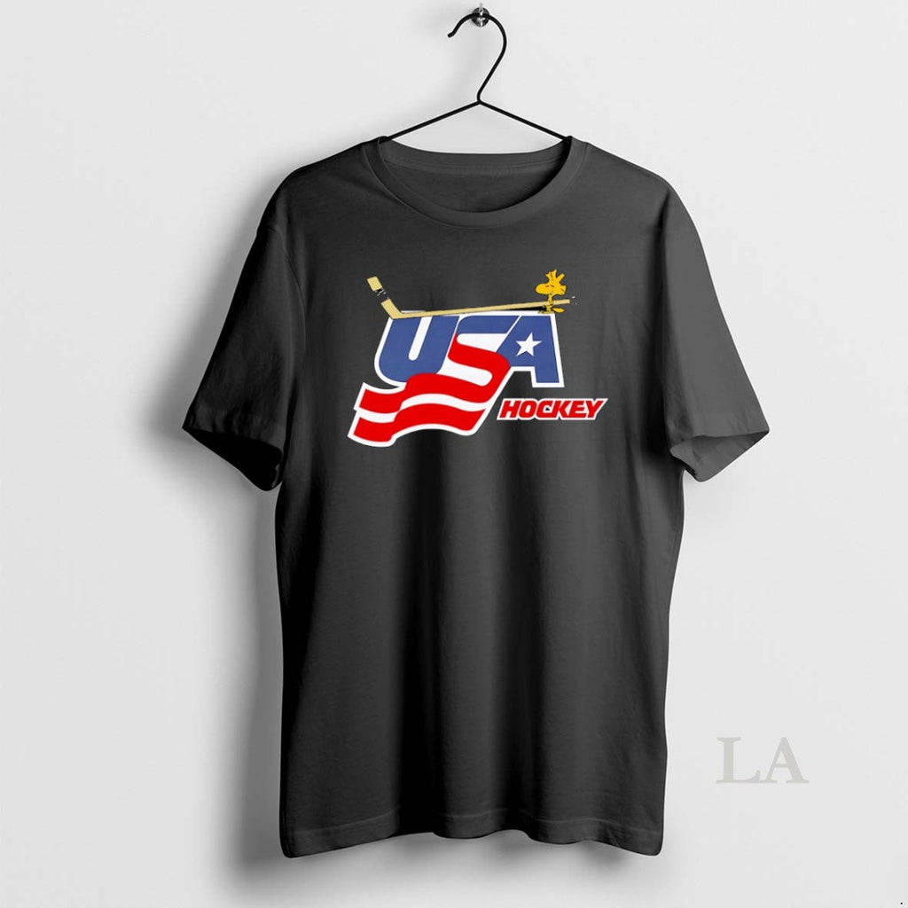 Original Peanuts Woodstock Usa Hockey - Adult & Kids T-Shirts, Sweatshirts & Hoodies apparel design preview 1