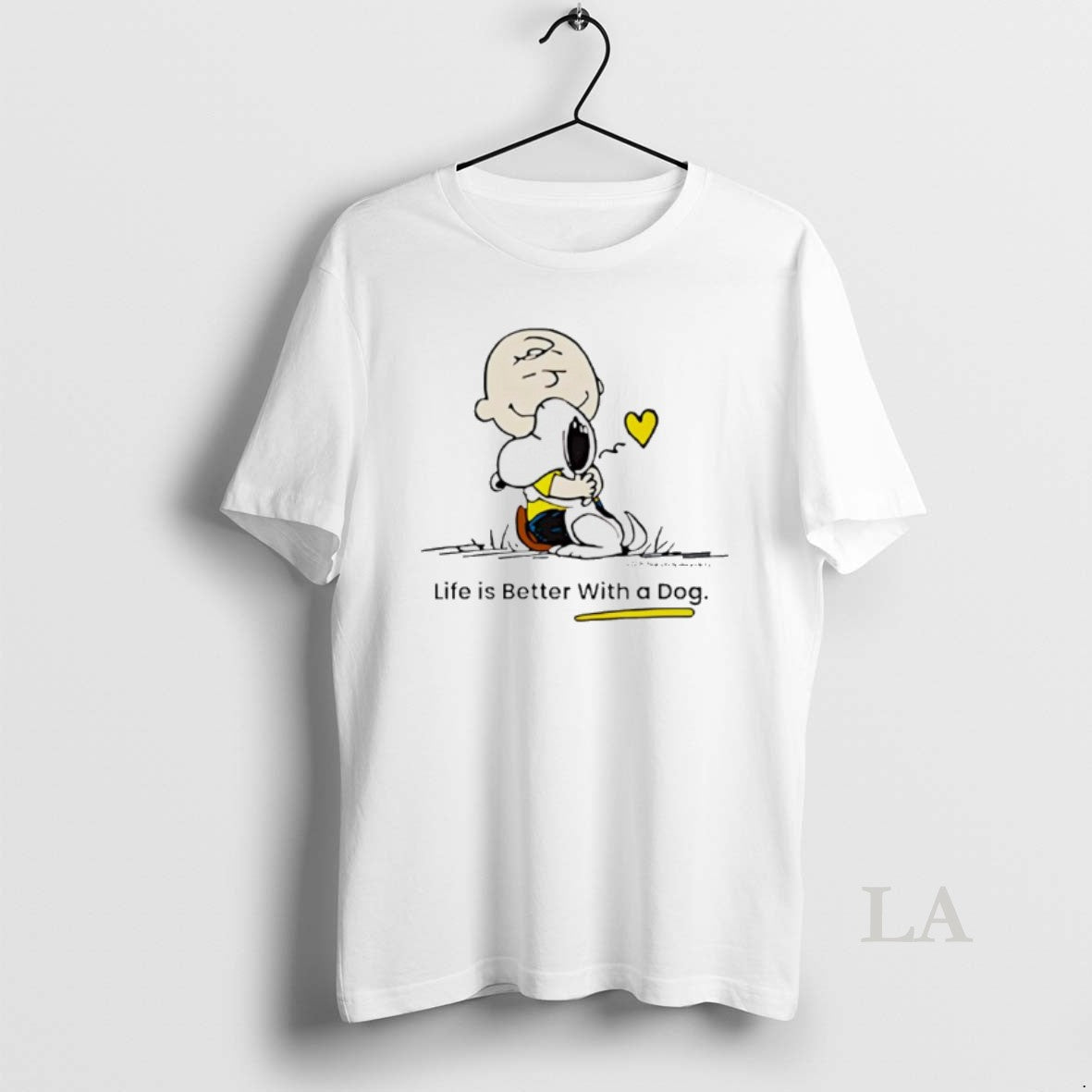 Original Peanuts Life Is Better Dog - Adult & Kids T-Shirts, Sweatshirts & Hoodies apparel design preview 1