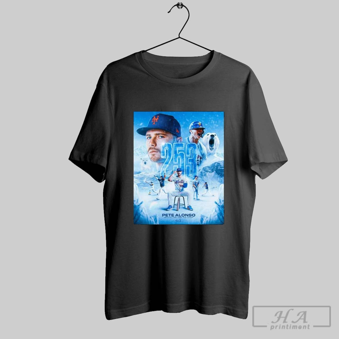 Original Pete Alonso New York Mets All Time Home Run - Adult & Kids T-Shirts, Sweatshirts & Hoodies apparel design preview 1