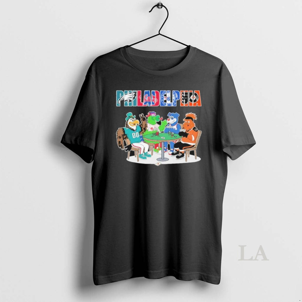 Original Philadelphia Sports Teams Mascots Playing - Adult & Kids T-Shirts, Sweatshirts & Hoodies apparel design preview 1