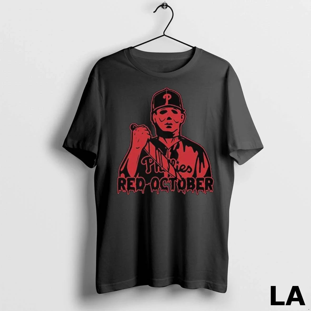 Original Phillies Michael Myers Red October Long - Adult & Kids T-Shirts, Sweatshirts & Hoodies apparel design preview 1