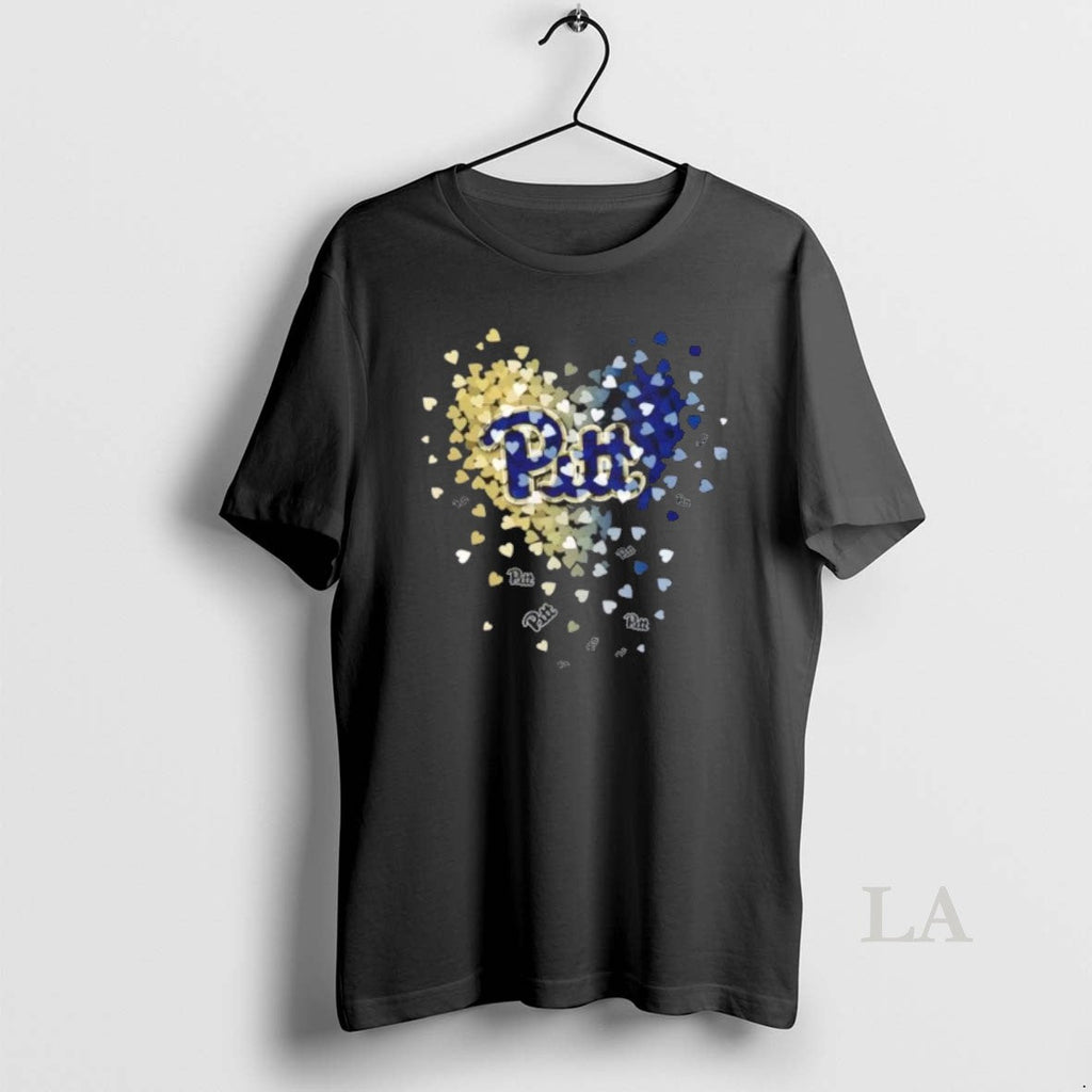 Original Pittsburgh Panthers Football Fans Hearts - Adult & Kids T-Shirts, Sweatshirts & Hoodies apparel design preview 1