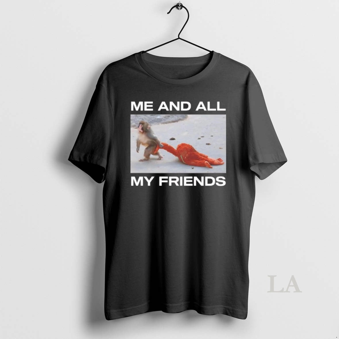 Original Punch Kun Monkey Me And All My Friends - Adult & Kids T-Shirts, Sweatshirts & Hoodies apparel design preview 1