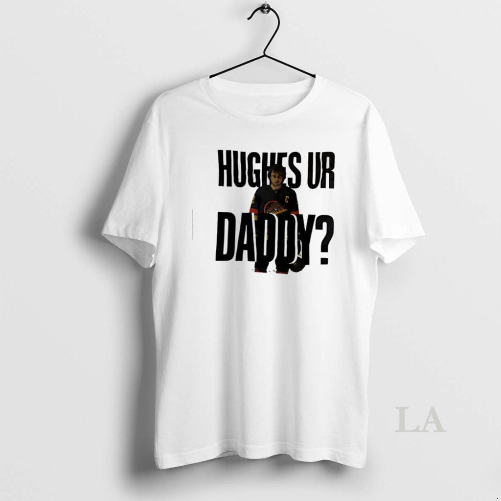 Original Quinn Hughes Ur Daddy - Adult & Kids T-Shirts, Sweatshirts & Hoodies apparel design preview 1