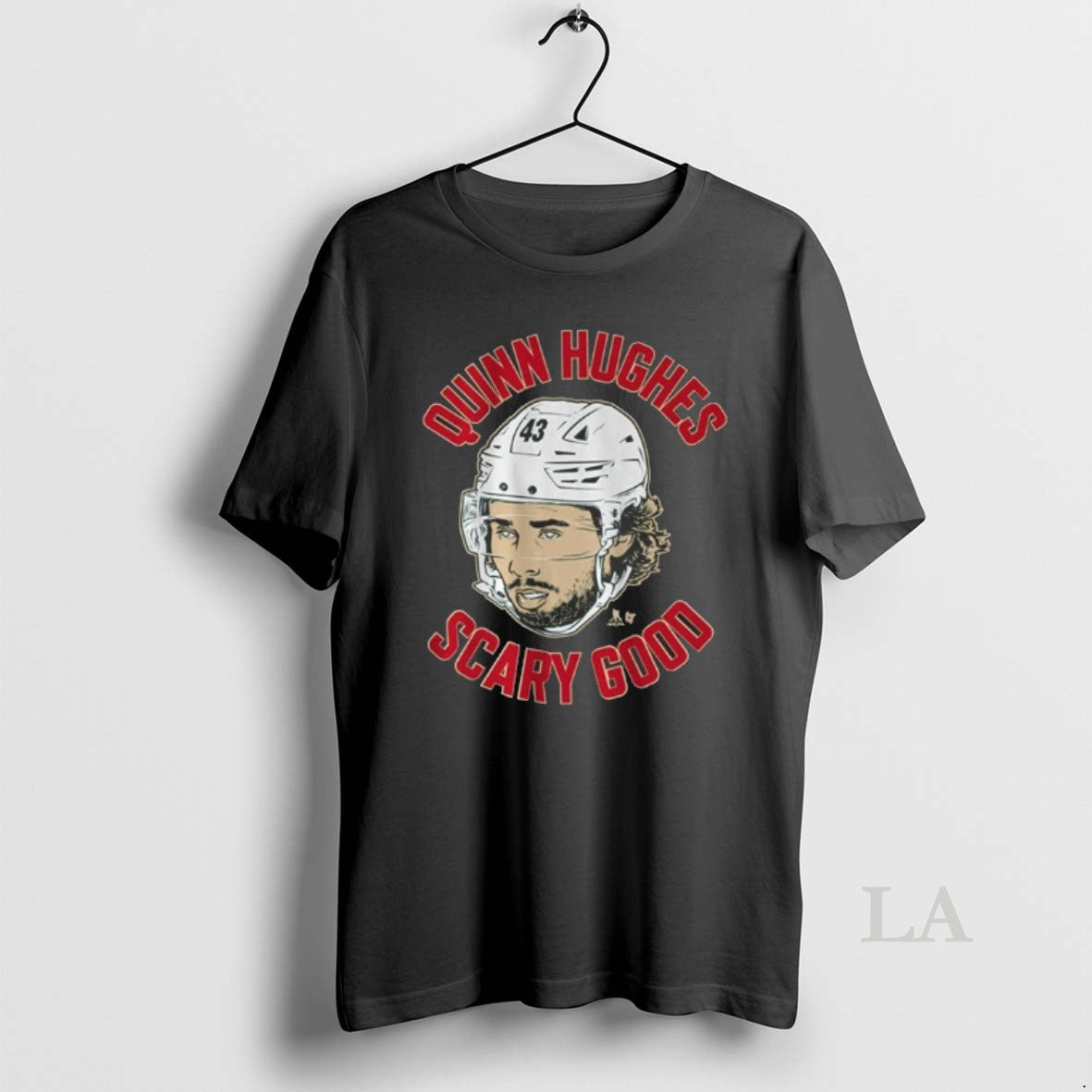 Original Quinn Hughes Ghost Eyes - Adult & Kids T-Shirts, Sweatshirts & Hoodies apparel design preview 1