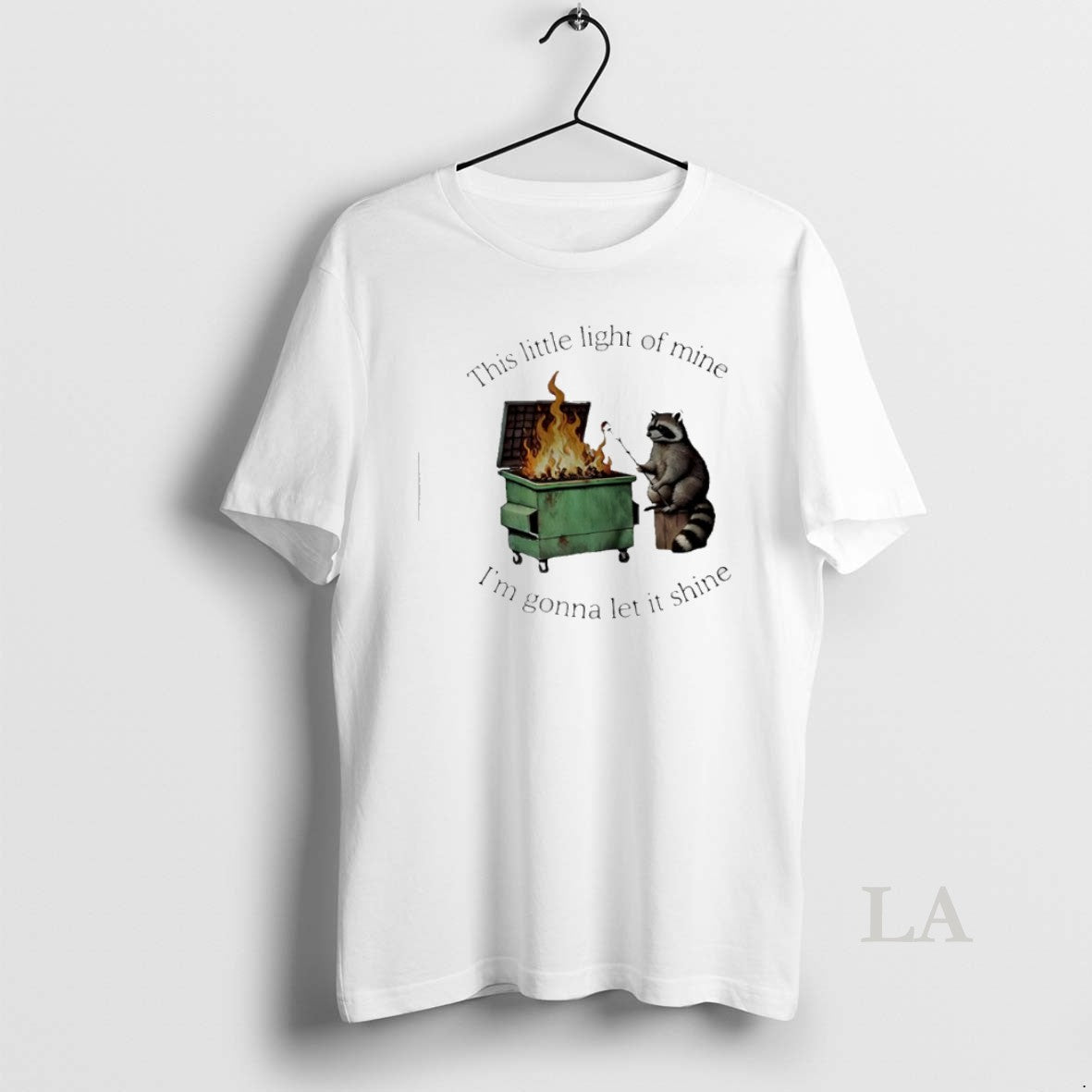 Original Raccoon This Little Light Mine Im Gonna Let - Adult & Kids T-Shirts, Sweatshirts & Hoodies apparel design preview 1