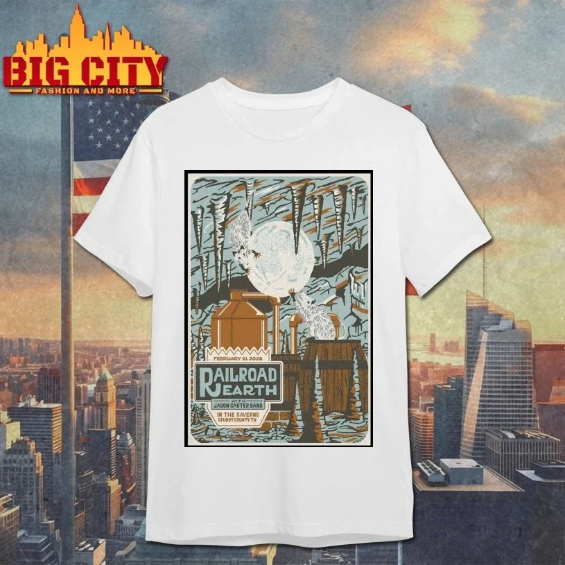 Original Railroad Earth Grundy County TN Feb 21 2026 - Adult & Kids T-Shirts, Sweatshirts & Hoodies apparel design preview 1