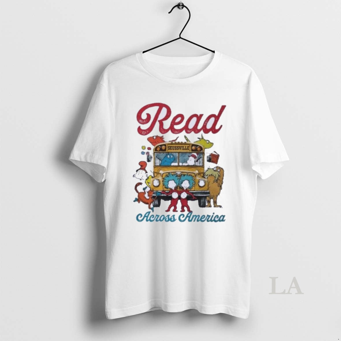 Original Read Across America School Bus 2026 - Adult & Kids T-Shirts, Sweatshirts & Hoodies apparel design preview 1