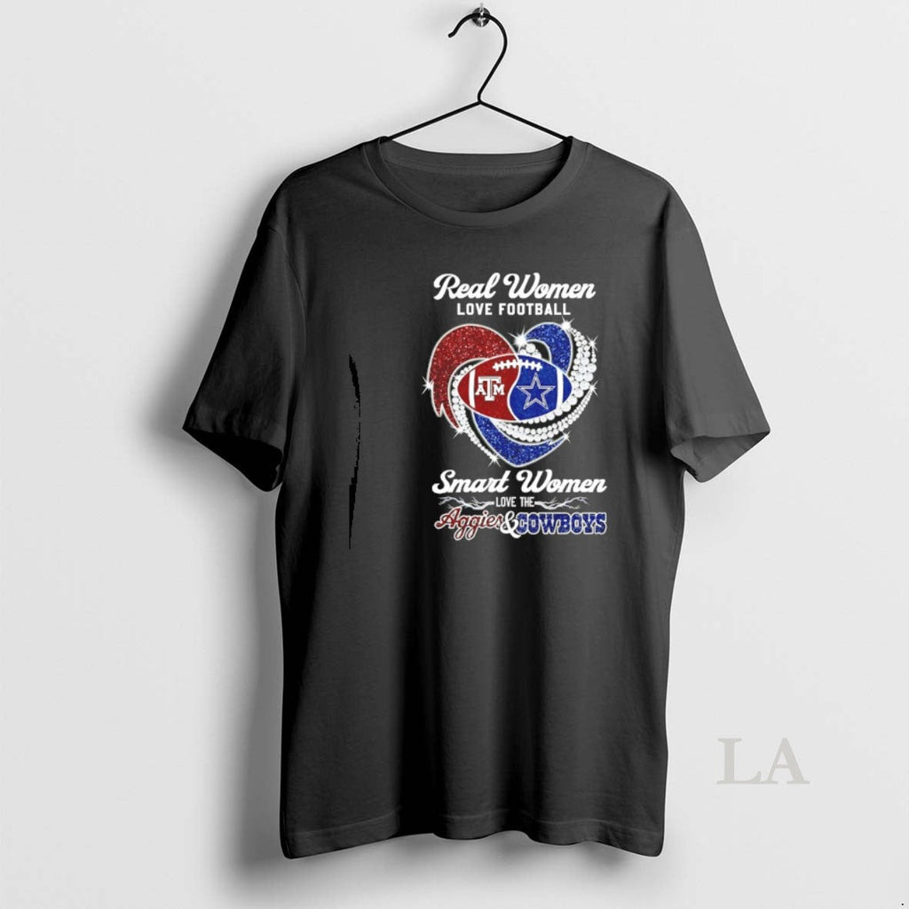 Original Real Love Football Smart Texas Am Dallas - Adult & Kids T-Shirts, Sweatshirts & Hoodies apparel design preview 1
