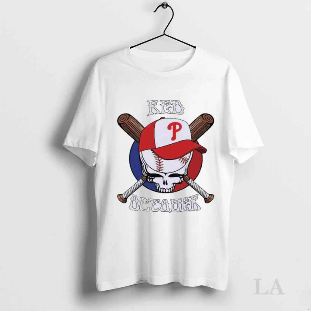 Original Red October Stealie Phillies Playoff - Adult & Kids T-Shirts, Sweatshirts & Hoodies apparel design preview 1
