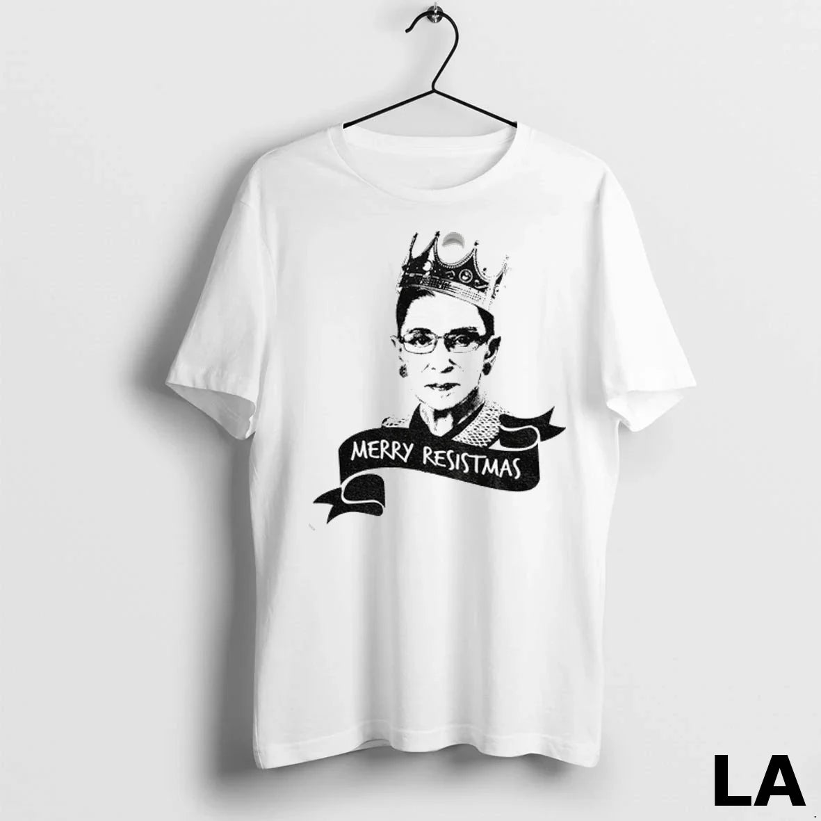 Original Ruth Bader Ginsburg King Merry Resistmas - Adult & Kids T-Shirts, Sweatshirts & Hoodies apparel design preview 1