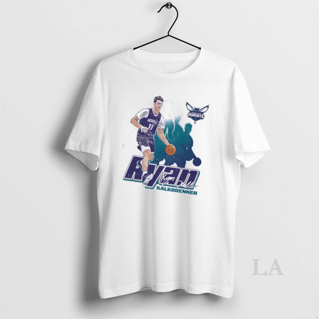 Original Ryan Kalkbrenner 11 Charlotte Hornets Retro - Adult & Kids T-Shirts, Sweatshirts & Hoodies apparel design preview 1