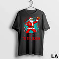 Original Santa Playing American Football Ugly - Adult & Kids T-Shirts, Sweatshirts & Hoodies apparel design preview 1