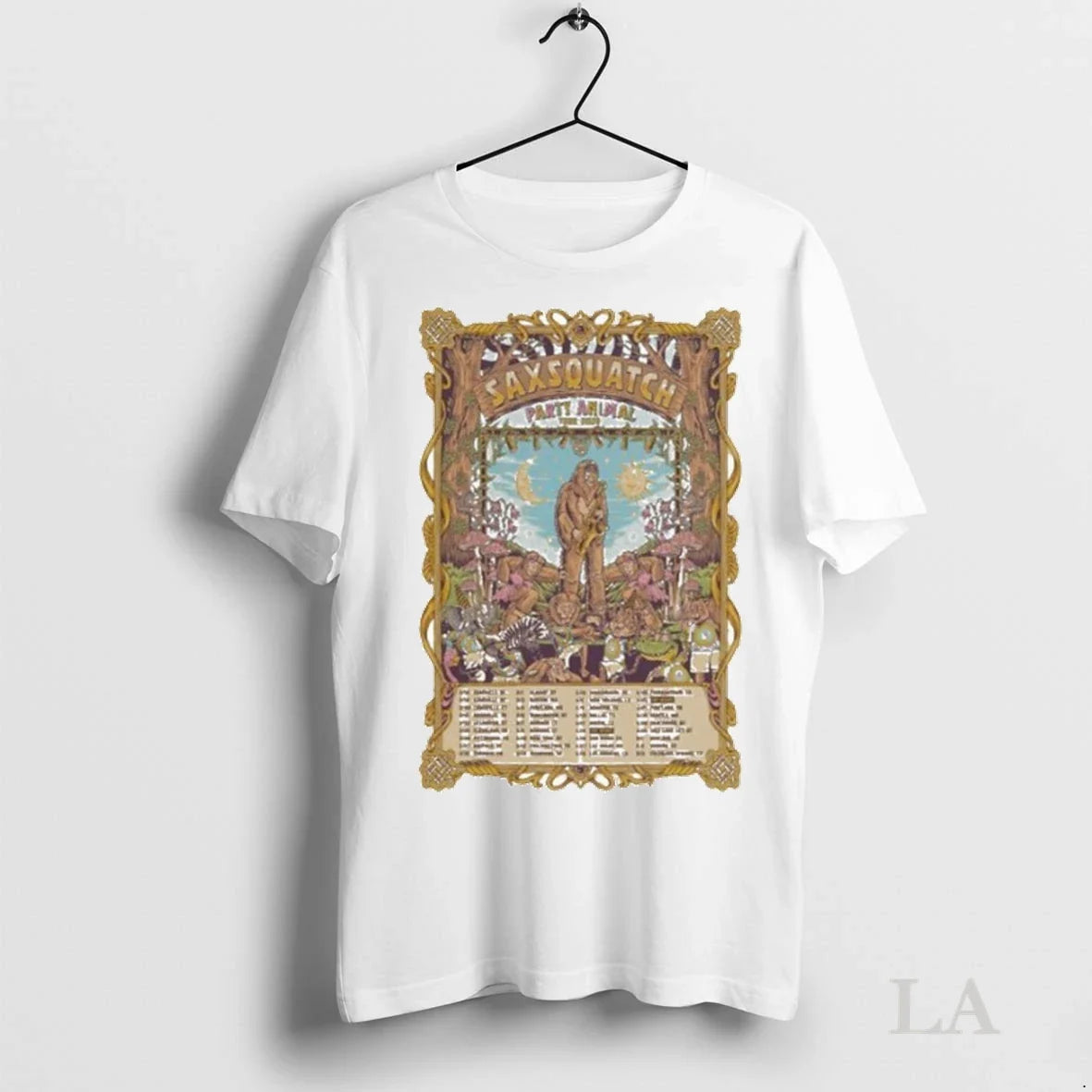 Original Saxsquatch Party Animal 2026 Tour - Adult & Kids T-Shirts, Sweatshirts & Hoodies apparel design preview 1