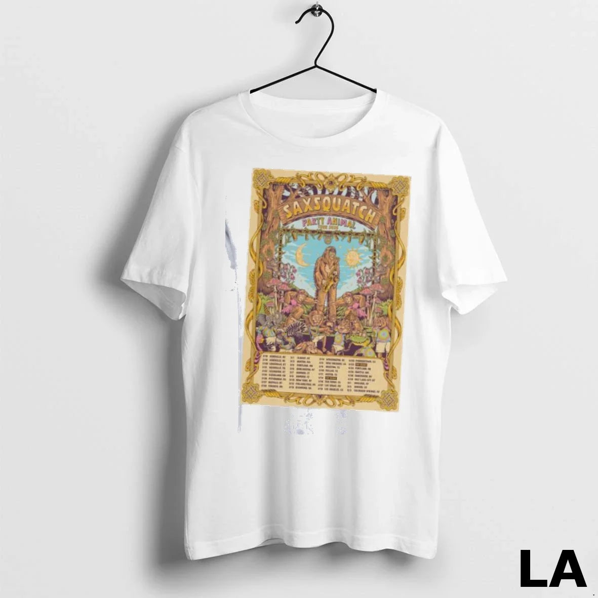 Original Saxsquatch Party Animal Tour 2026 - Adult & Kids T-Shirts, Sweatshirts & Hoodies apparel design preview 1
