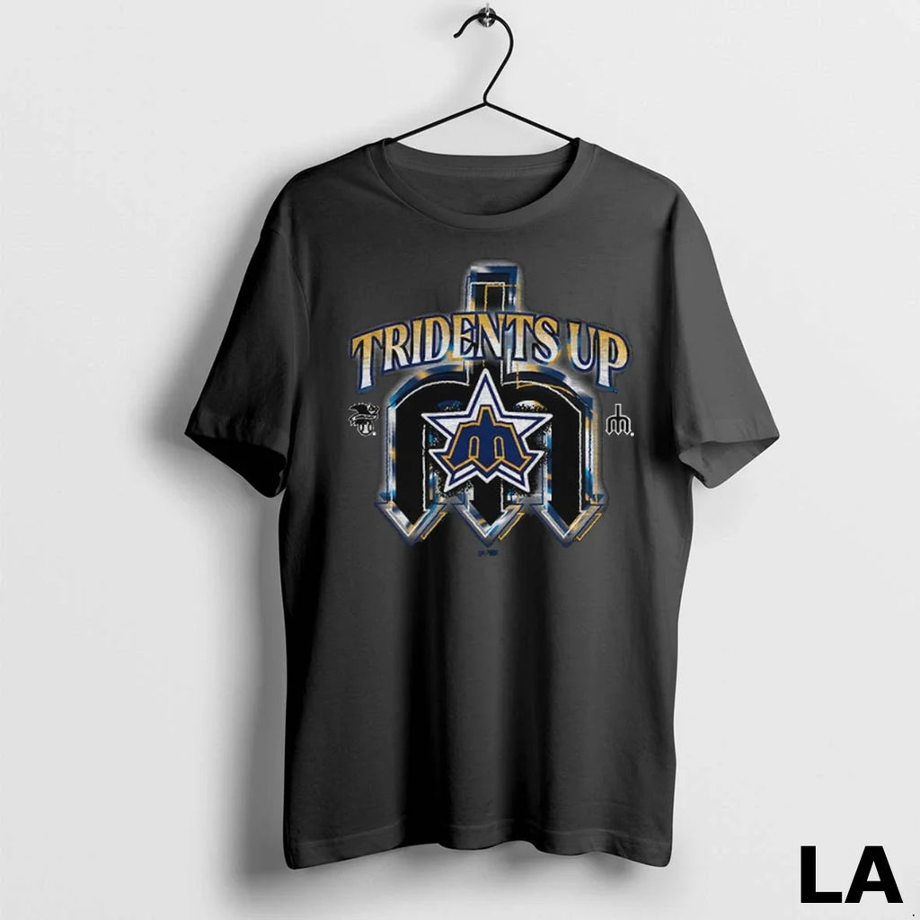 Original Seattle Mariners Tridents Up Mlb Baseball - Adult & Kids T-Shirts, Sweatshirts & Hoodies apparel design preview 1