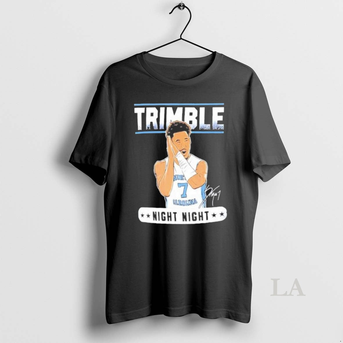 Original Seth Trimble North Carolina Tar Heels Night - Adult & Kids T-Shirts, Sweatshirts & Hoodies apparel design preview 1