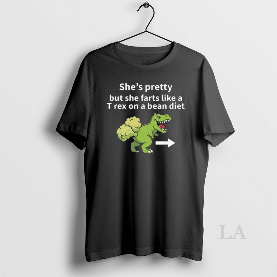 Original Shes Pretty But She Farts Like A T Red On - Adult & Kids T-Shirts, Sweatshirts & Hoodies apparel design preview 1