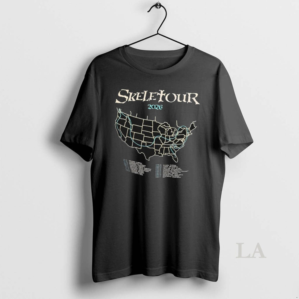 Original Skeletour 2026 Usa State - Adult & Kids T-Shirts, Sweatshirts & Hoodies apparel design preview 1