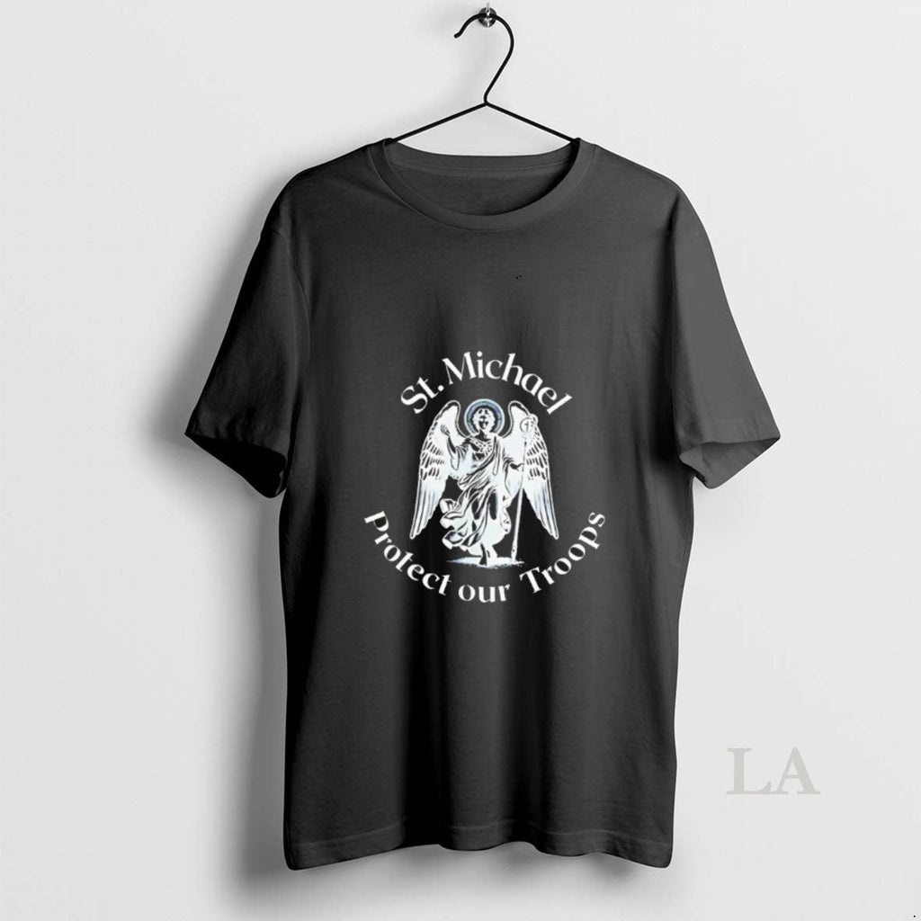 Original St Michael Protect Our Troops - Adult & Kids T-Shirts, Sweatshirts & Hoodies apparel design preview 1