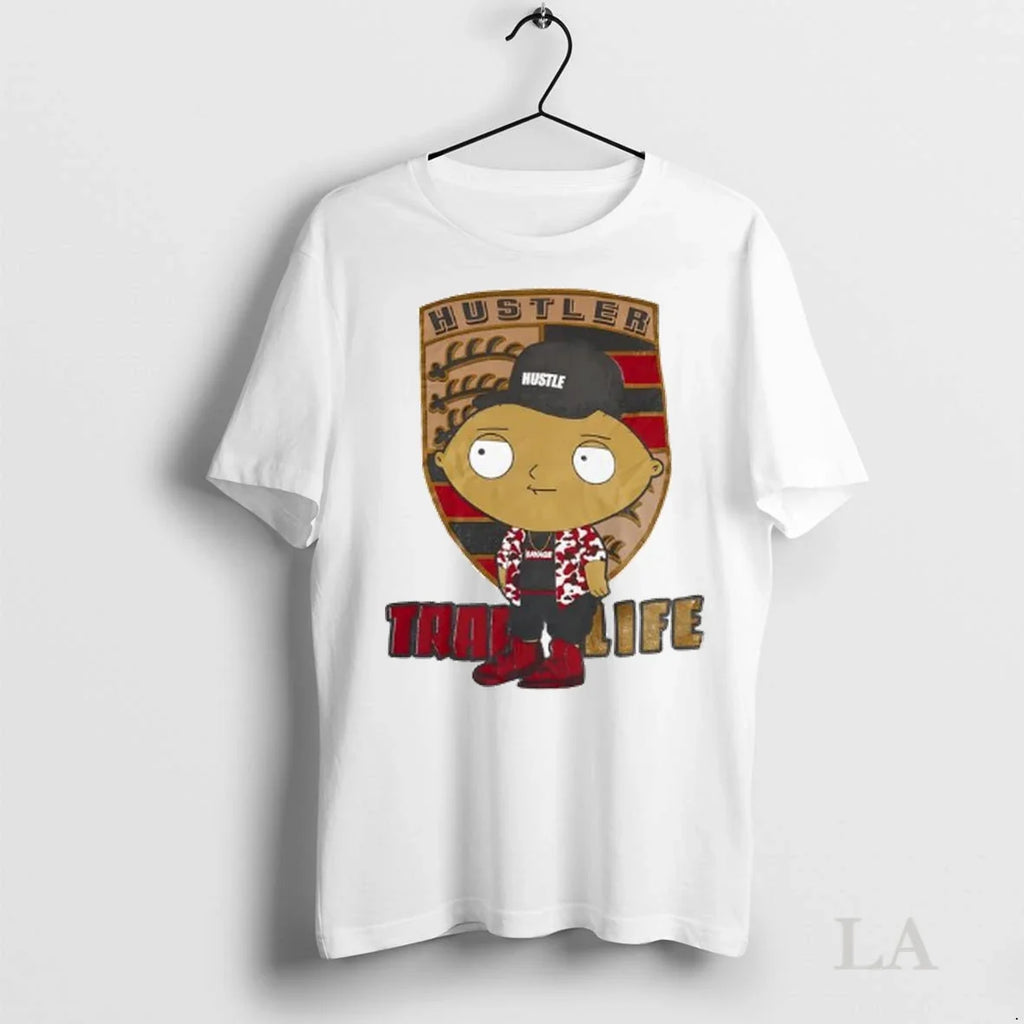 Original Stewie Griffin Hustler Savage Trap Life - Adult & Kids T-Shirts, Sweatshirts & Hoodies apparel design preview 1