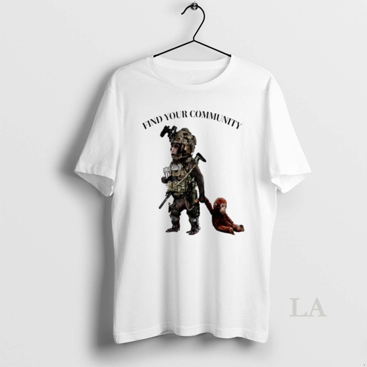 Original Tactical Punch The Monkey Find Your - Adult & Kids T-Shirts, Sweatshirts & Hoodies apparel design preview 1