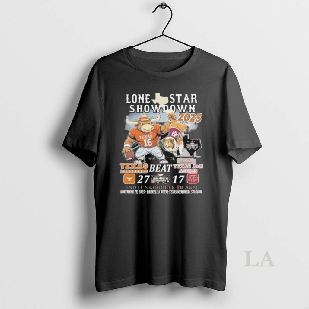Original Texas Longhorns Mascot Beat Aggies 2025 Lone - Adult & Kids T-Shirts, Sweatshirts & Hoodies apparel design preview 1