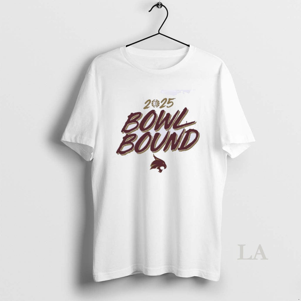 Original Texas State Bobcats 2025 Bowl Season Bound - Adult & Kids T-Shirts, Sweatshirts & Hoodies apparel design preview 1