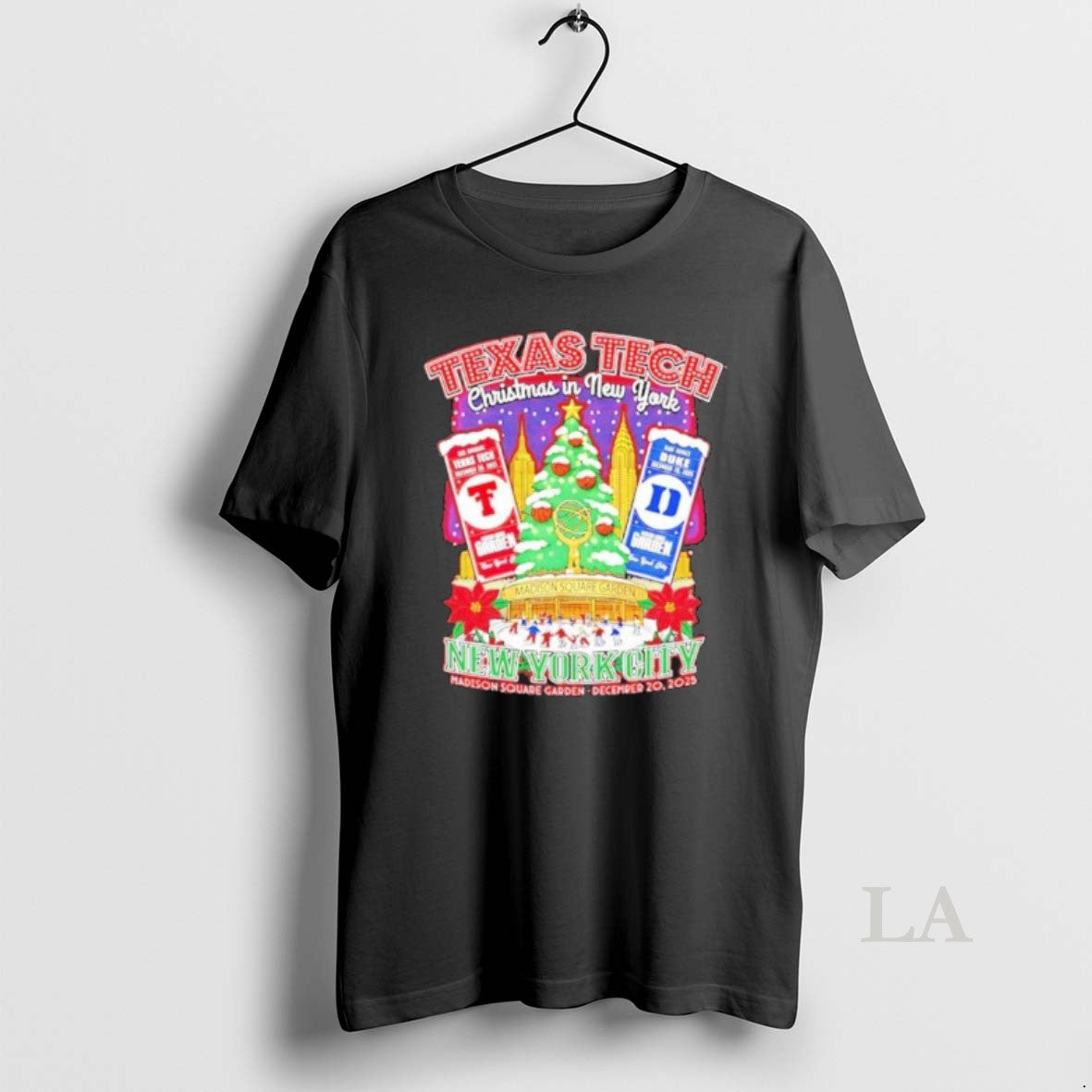 Original Texas Tech Skate Past Duke New York December - Adult & Kids T-Shirts, Sweatshirts & Hoodies apparel design preview 1
