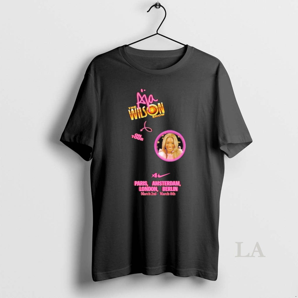 Original The Aja Wilson Show On Tour Paris Amsterdam - Adult & Kids T-Shirts, Sweatshirts & Hoodies apparel design preview 1